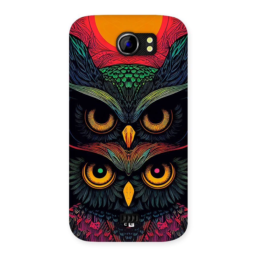 Owl Soul Art Illustration Back Case for Canvas 2 A110