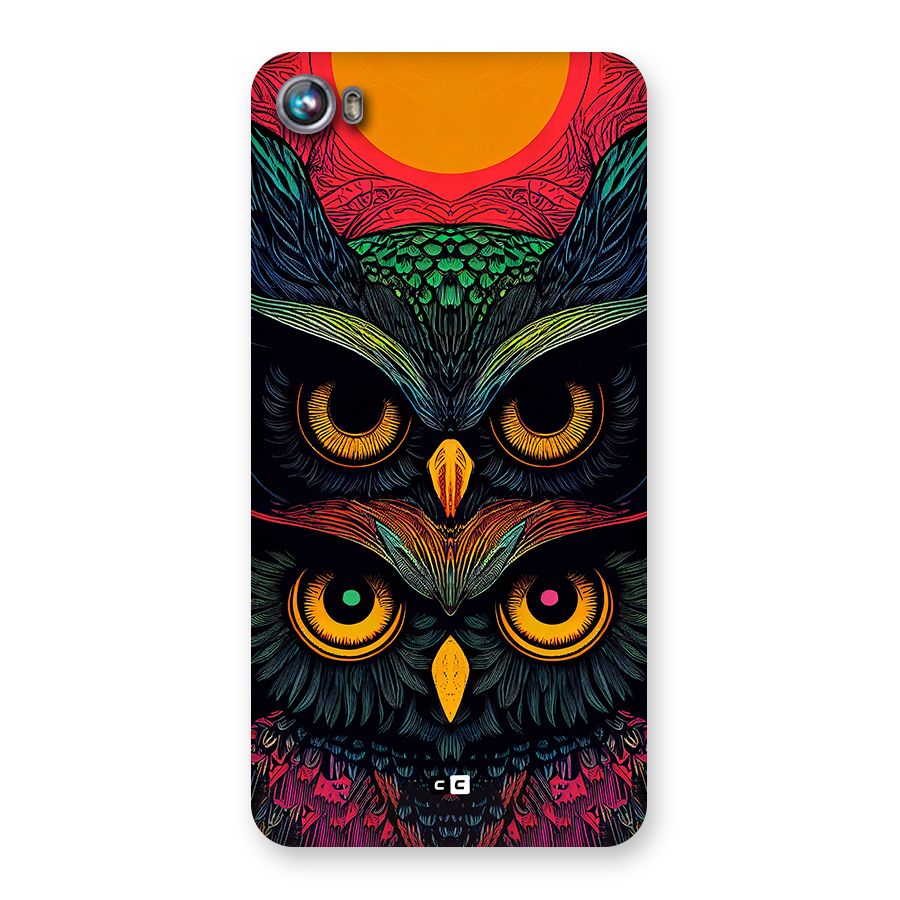 Owl Soul Art Illustration Back Case for Canvas Fire 4 (A107)