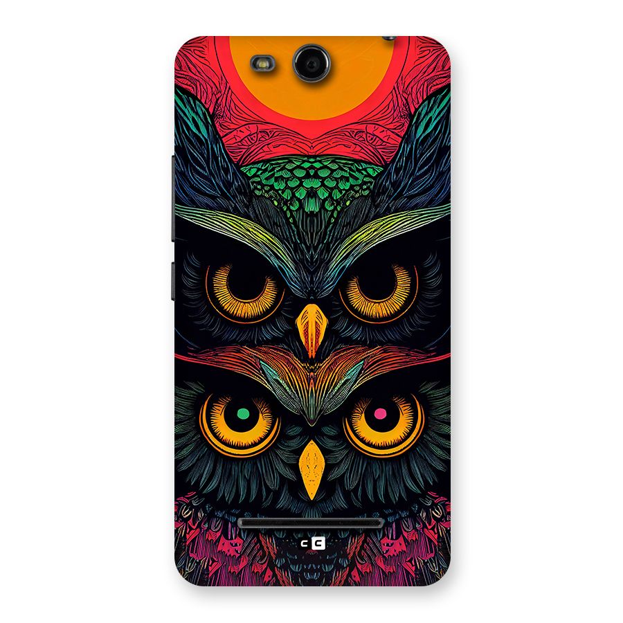 Owl Soul Art Illustration Back Case for Canvas Juice 3 Q392