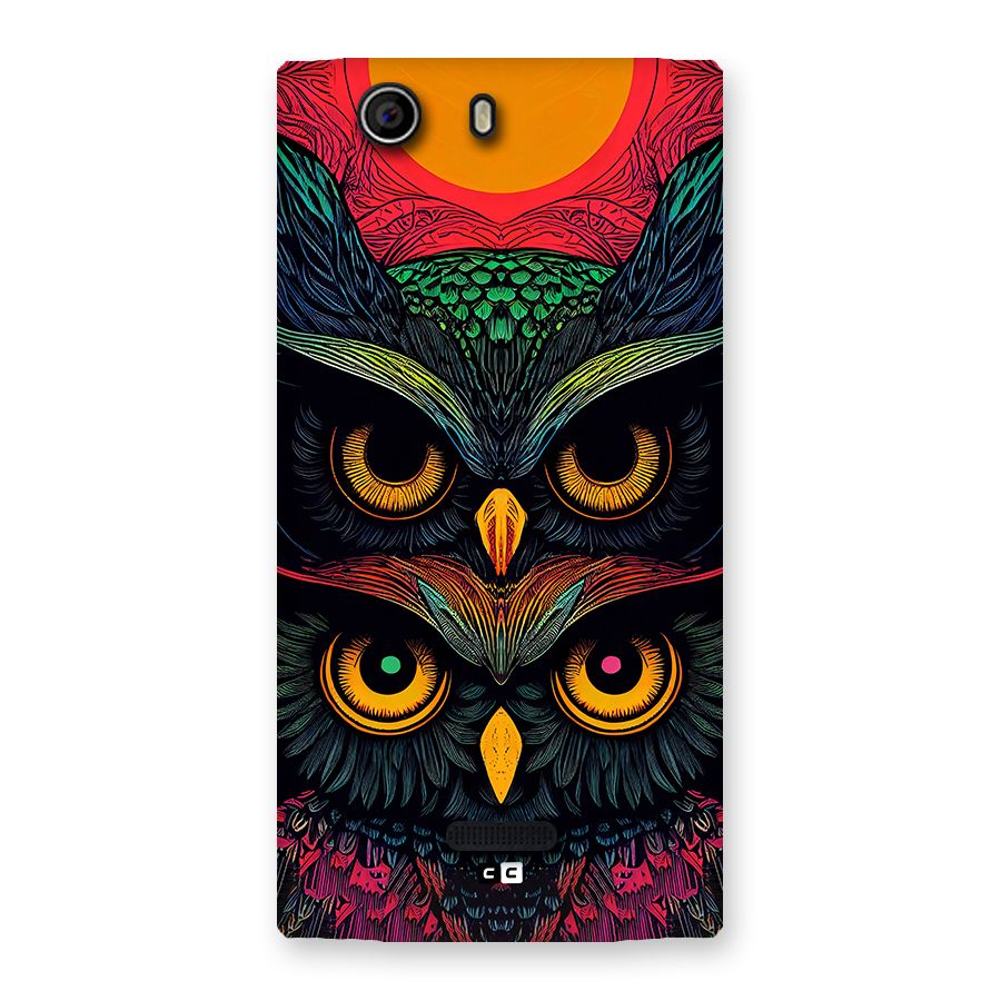 Owl Soul Art Illustration Back Case for Canvas Nitro 2 E311