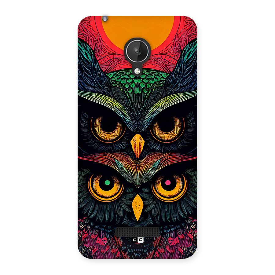 Owl Soul Art Illustration Back Case for Canvas Spark Q380
