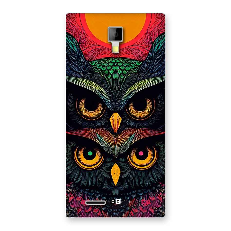 Owl Soul Art Illustration Back Case for Canvas Xpress A99