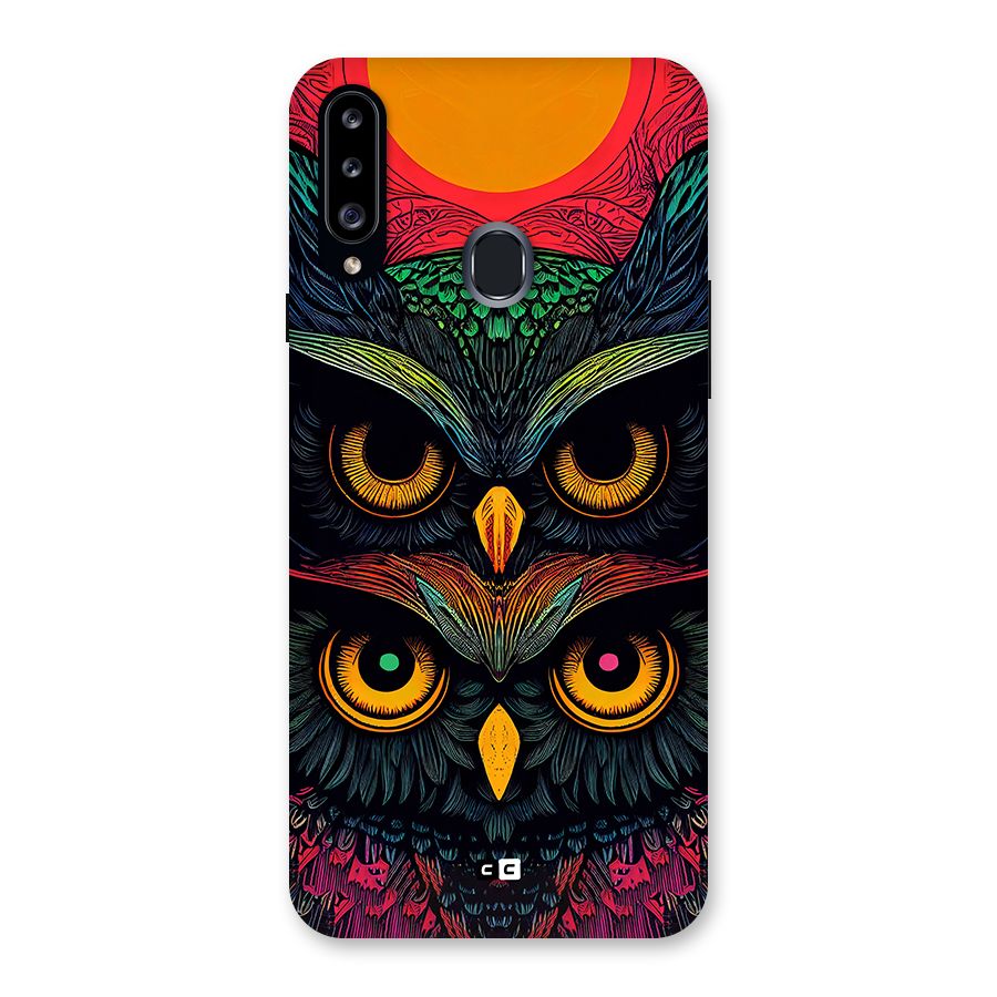 Owl Soul Art Illustration Back Case for Galaxy A20s