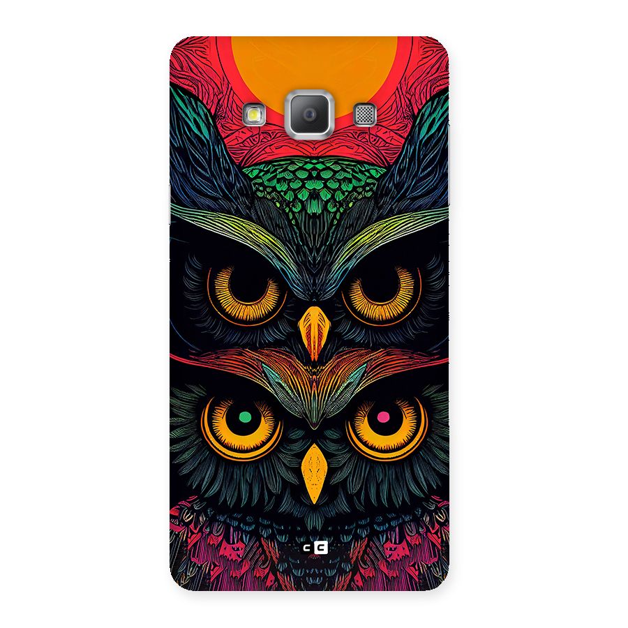 Owl Soul Art Illustration Back Case for Galaxy A7