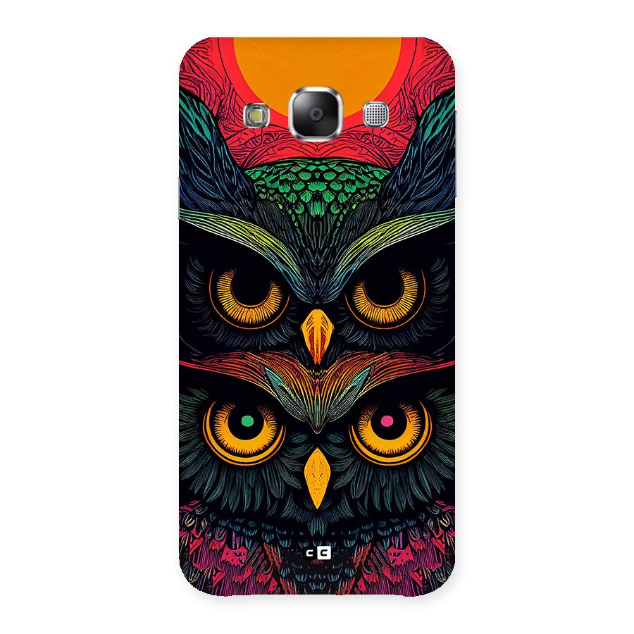 Owl Soul Art Illustration Back Case for Galaxy E5