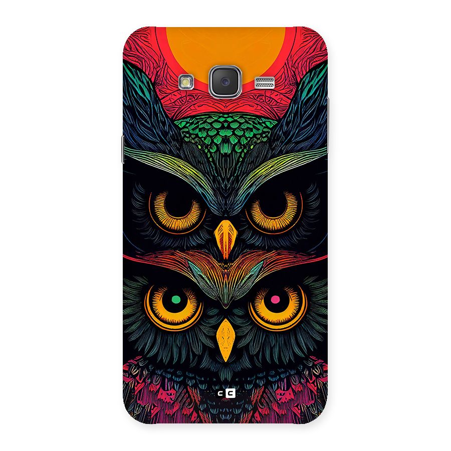 Owl Soul Art Illustration Back Case for Galaxy J7