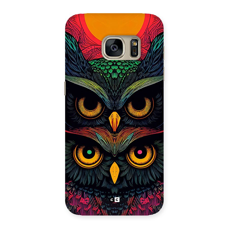 Owl Soul Art Illustration Back Case for Galaxy S7