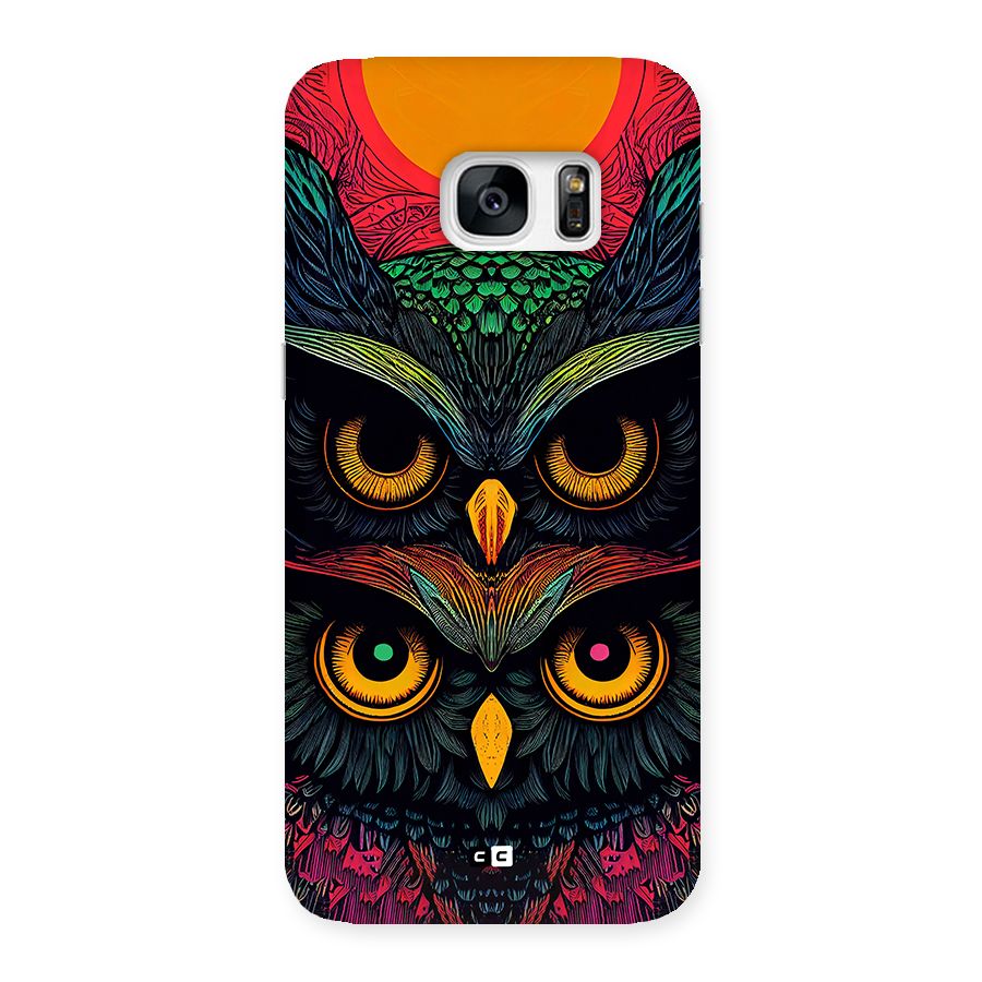 Owl Soul Art Illustration Back Case for Galaxy S7 Edge