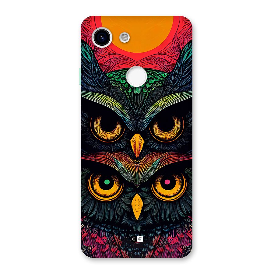 Owl Soul Art Illustration Back Case for Google Pixel 3