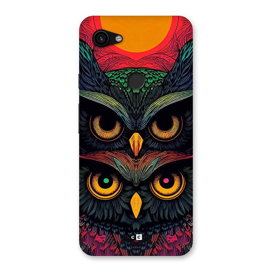 Owl Soul Art Illustration Back Case for Google Pixel 3a XL