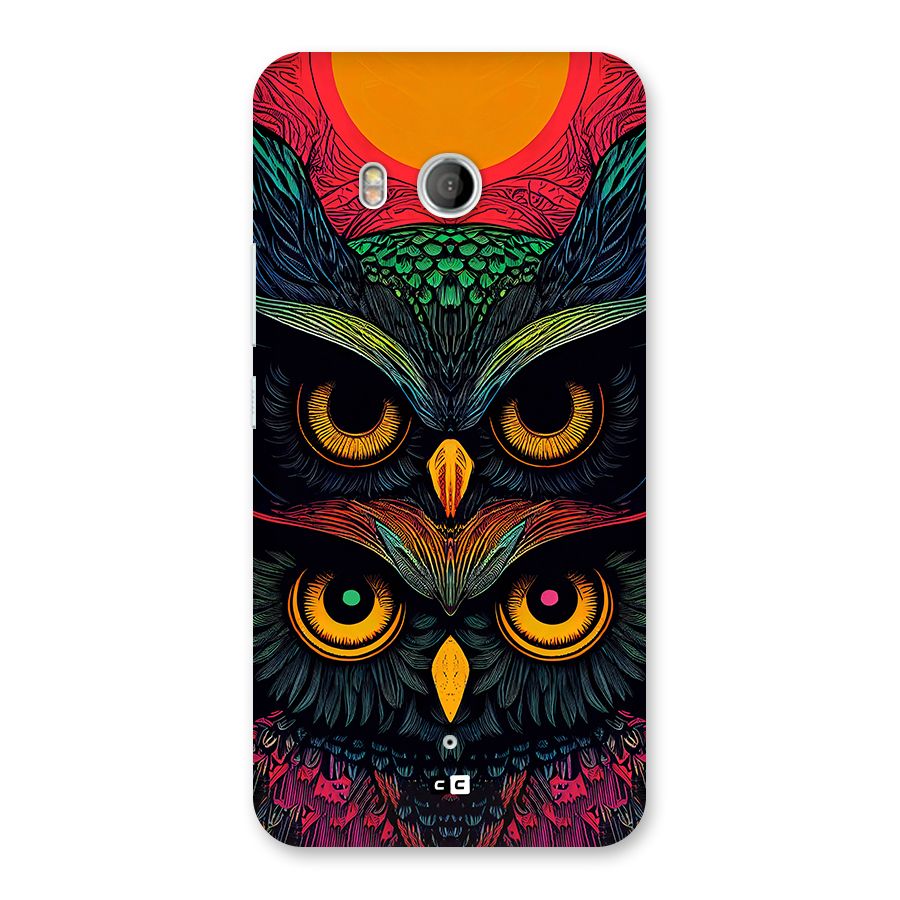 Owl Soul Art Illustration Back Case for HTC U11