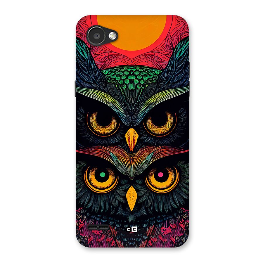 Owl Soul Art Illustration Back Case for LG Q6