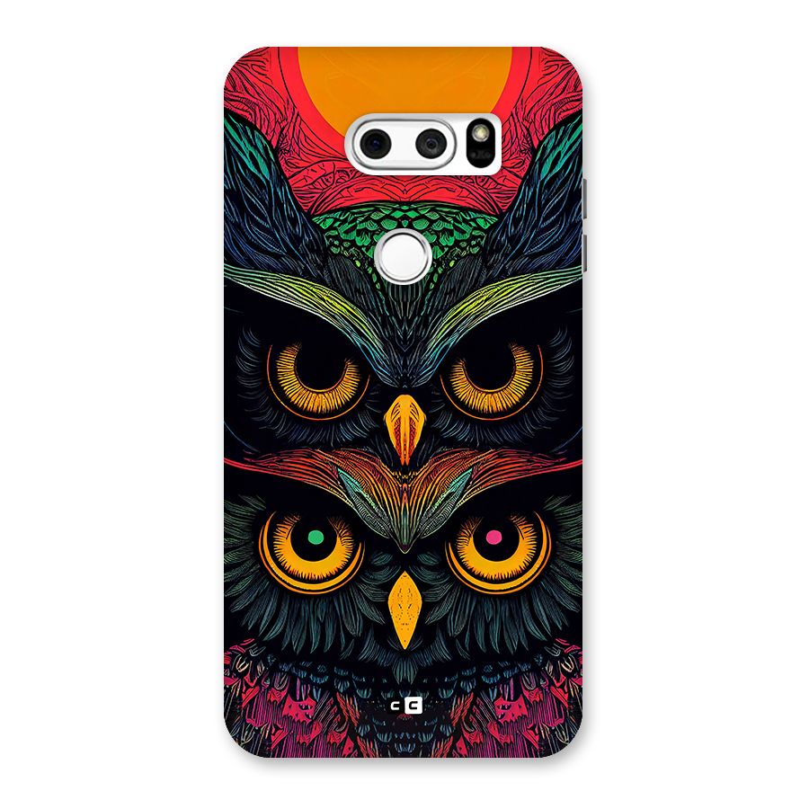 Owl Soul Art Illustration Back Case for LG V30