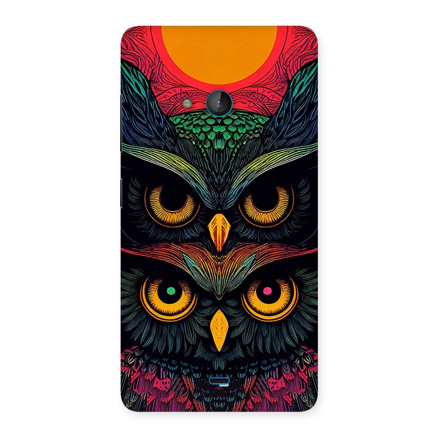Owl Soul Art Illustration Back Case for Lumia 540