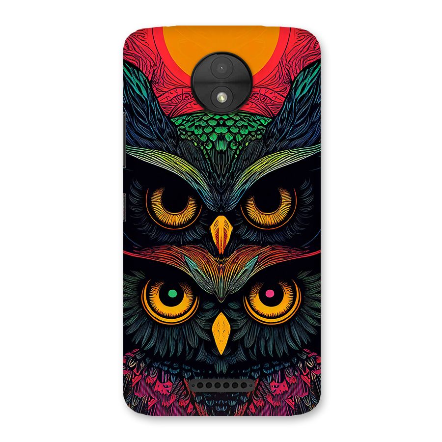 Owl Soul Art Illustration Back Case for Moto C