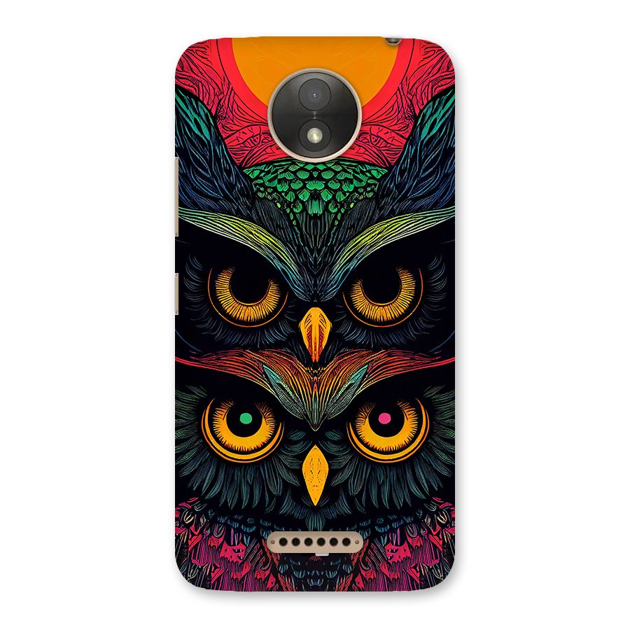 Owl Soul Art Illustration Back Case for Moto C Plus