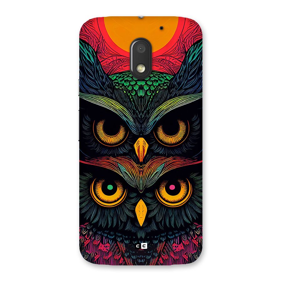 Owl Soul Art Illustration Back Case for Moto E3 Power