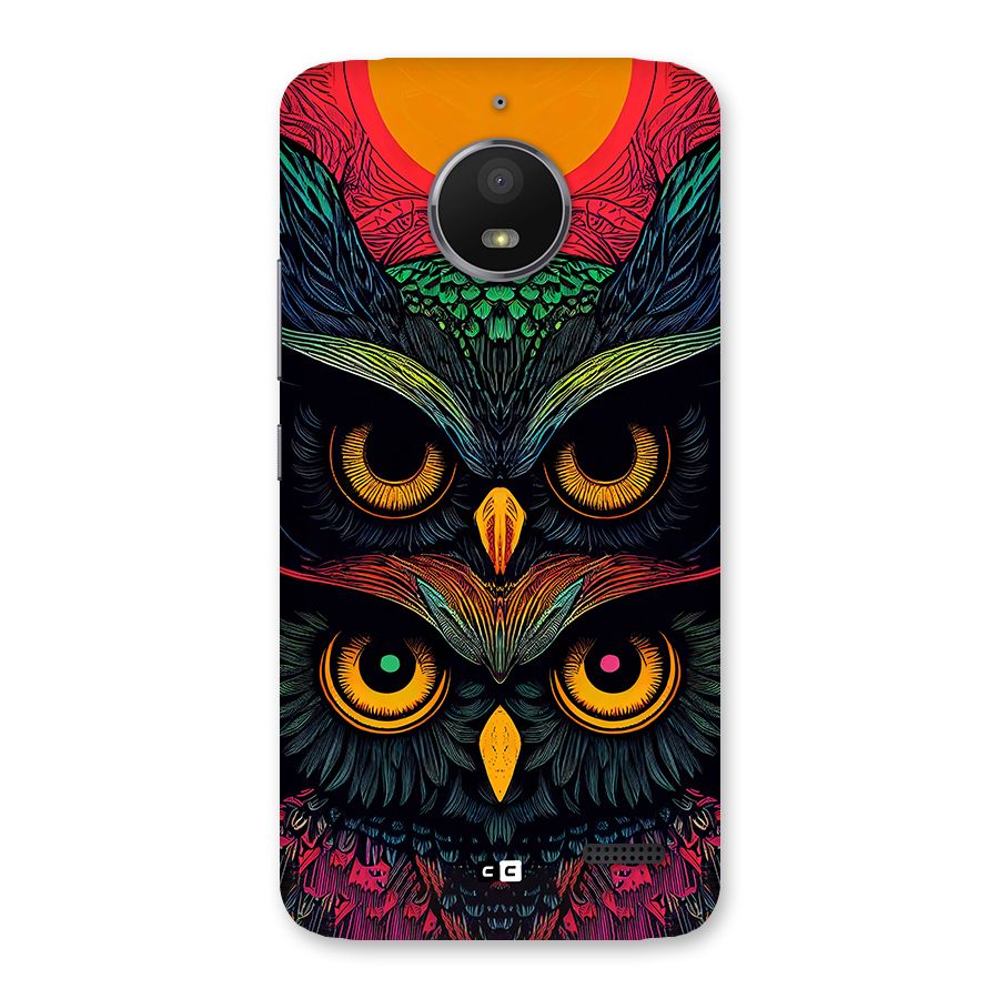 Owl Soul Art Illustration Back Case for Moto E4