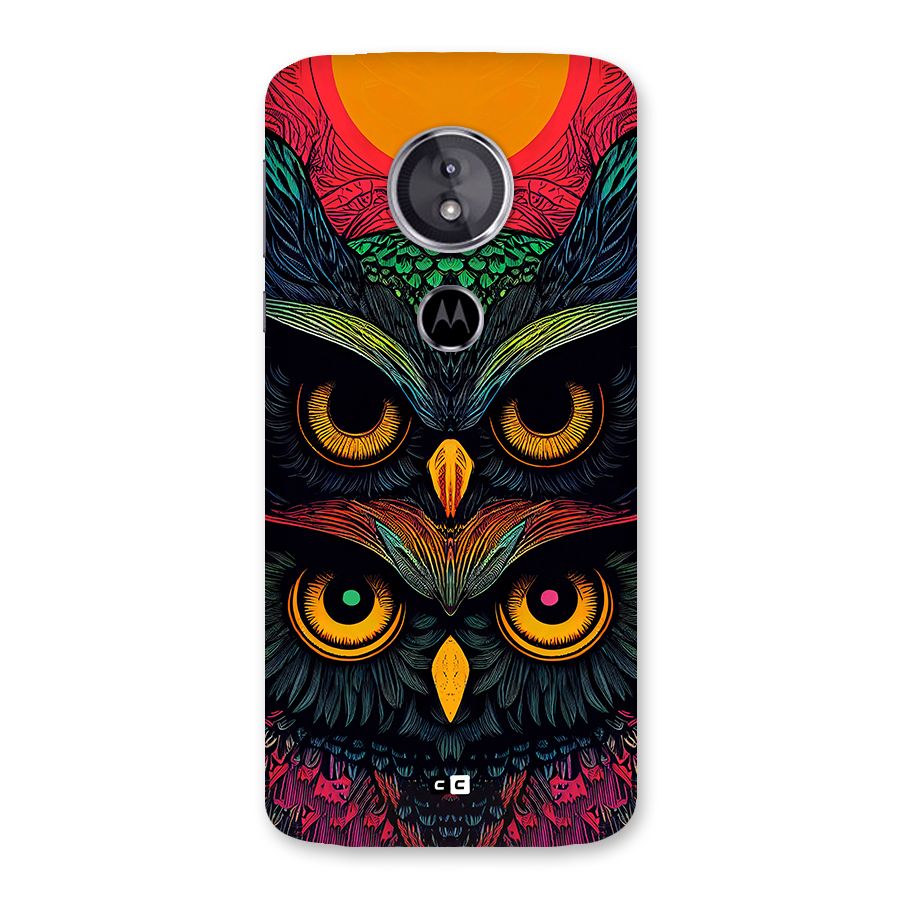 Owl Soul Art Illustration Back Case for Moto E5