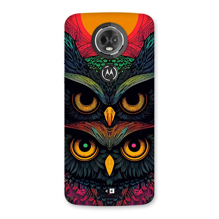 Owl Soul Art Illustration Back Case for Moto E5 Plus