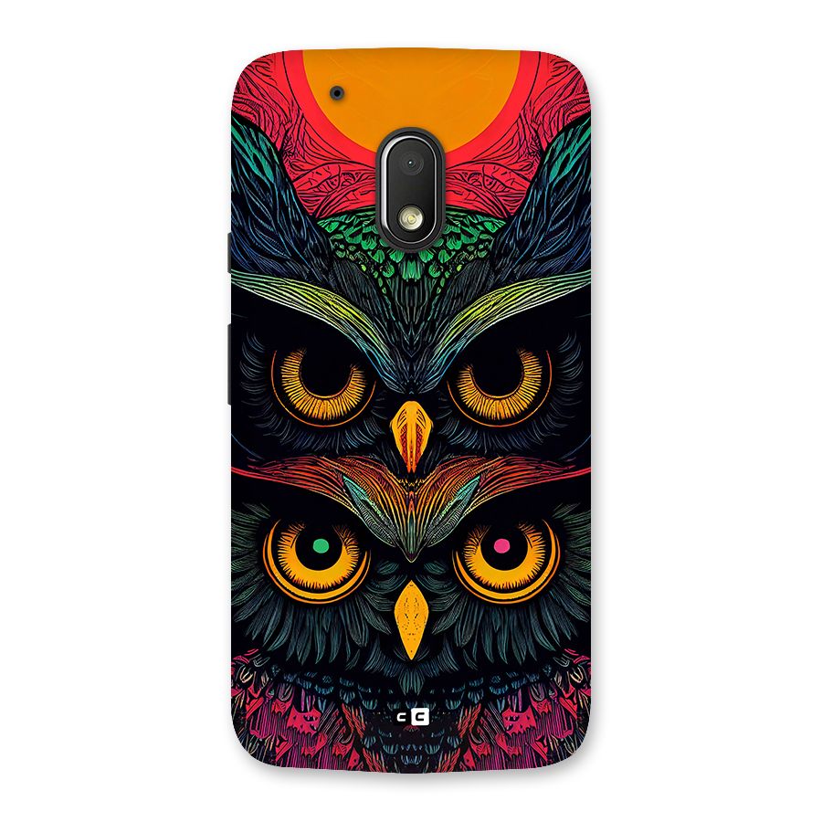 Owl Soul Art Illustration Back Case for Moto G4 Play
