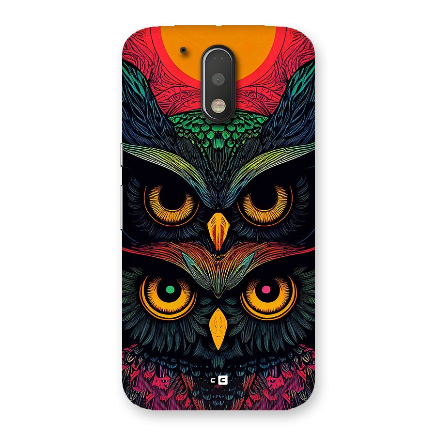 Owl Soul Art Illustration Back Case for Moto G4 Plus