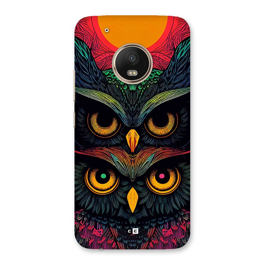 Owl Soul Art Illustration Back Case for Moto G5 Plus