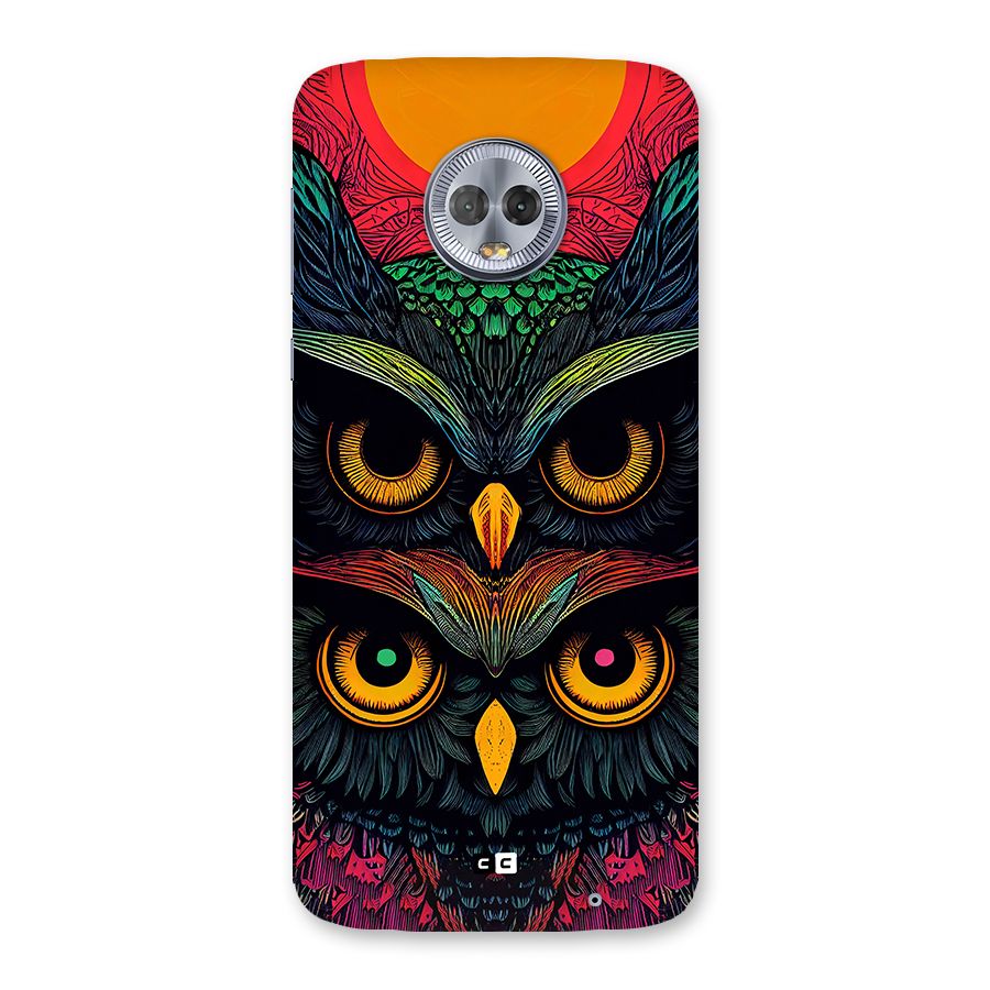 Owl Soul Art Illustration Back Case for Moto G6 Plus
