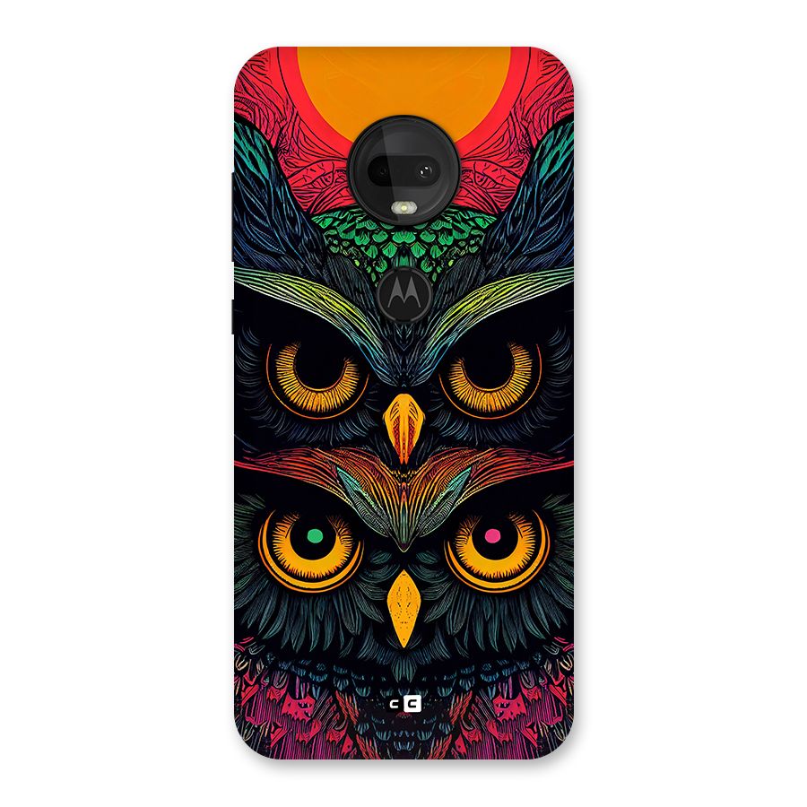 Owl Soul Art Illustration Back Case for Moto G7