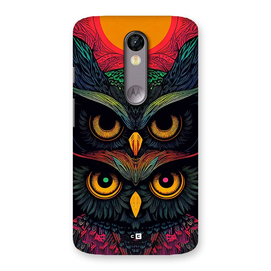 Owl Soul Art Illustration Back Case for Moto X Force
