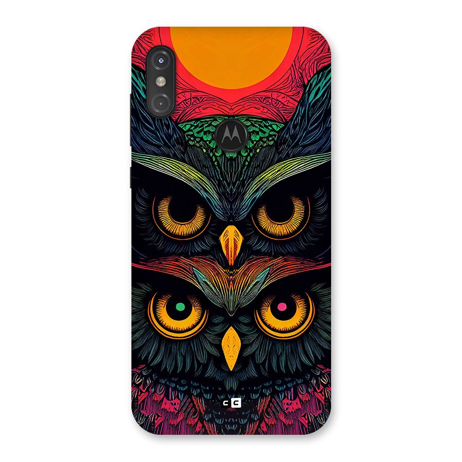 Owl Soul Art Illustration Back Case for Motorola One Power