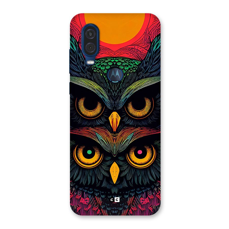 Owl Soul Art Illustration Back Case for Motorola One Vision