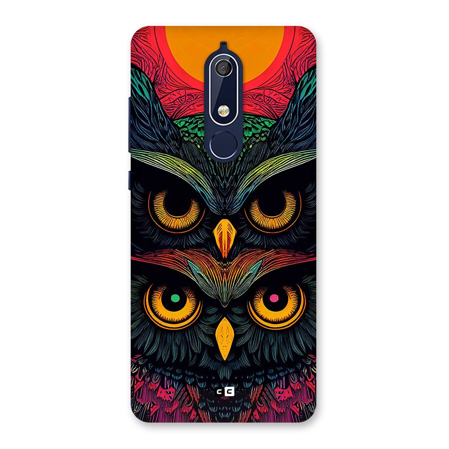 Owl Soul Art Illustration Back Case for Nokia 5.1