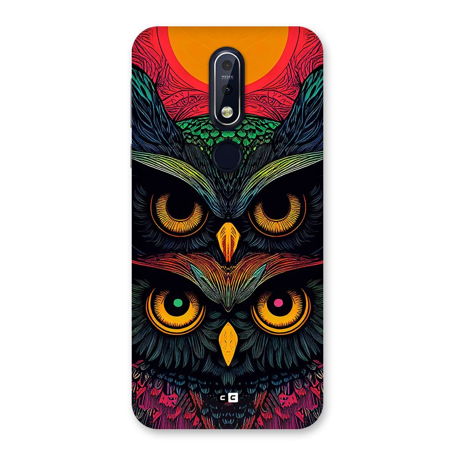 Owl Soul Art Illustration Back Case for Nokia 7.1