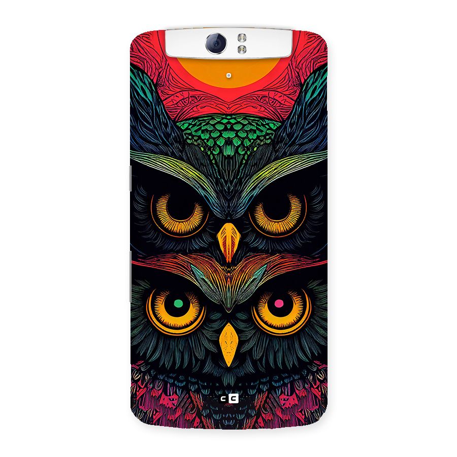 Owl Soul Art Illustration Back Case for Oppo N1