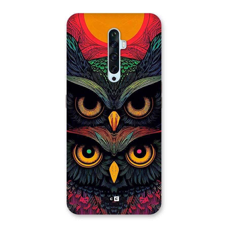 Owl Soul Art Illustration Back Case for Oppo Reno2 F