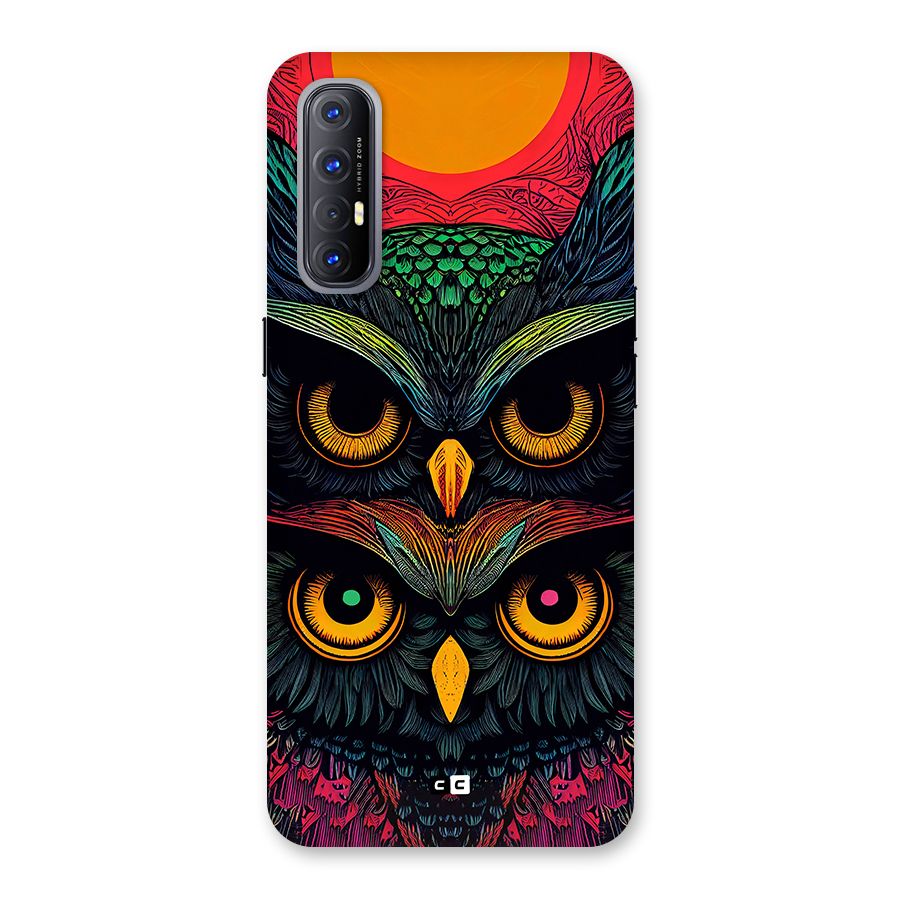 Owl Soul Art Illustration Back Case for Oppo Reno3 Pro