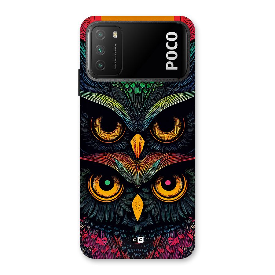 Owl Soul Art Illustration Back Case for Poco M3