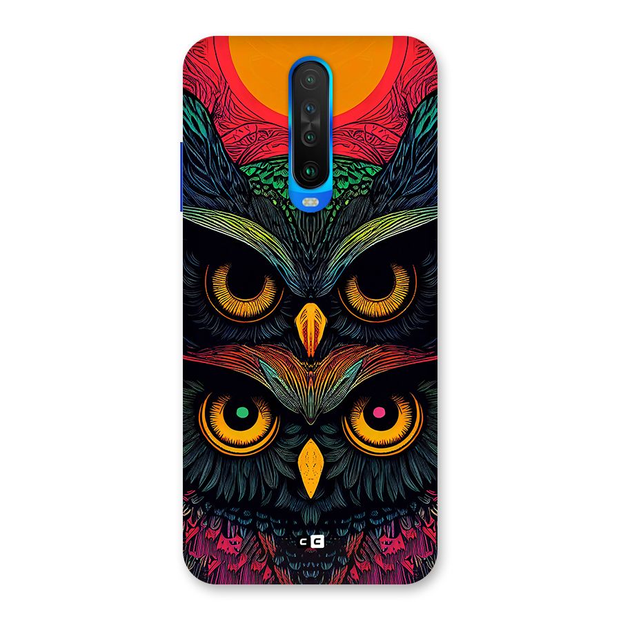 Owl Soul Art Illustration Back Case for Poco X2