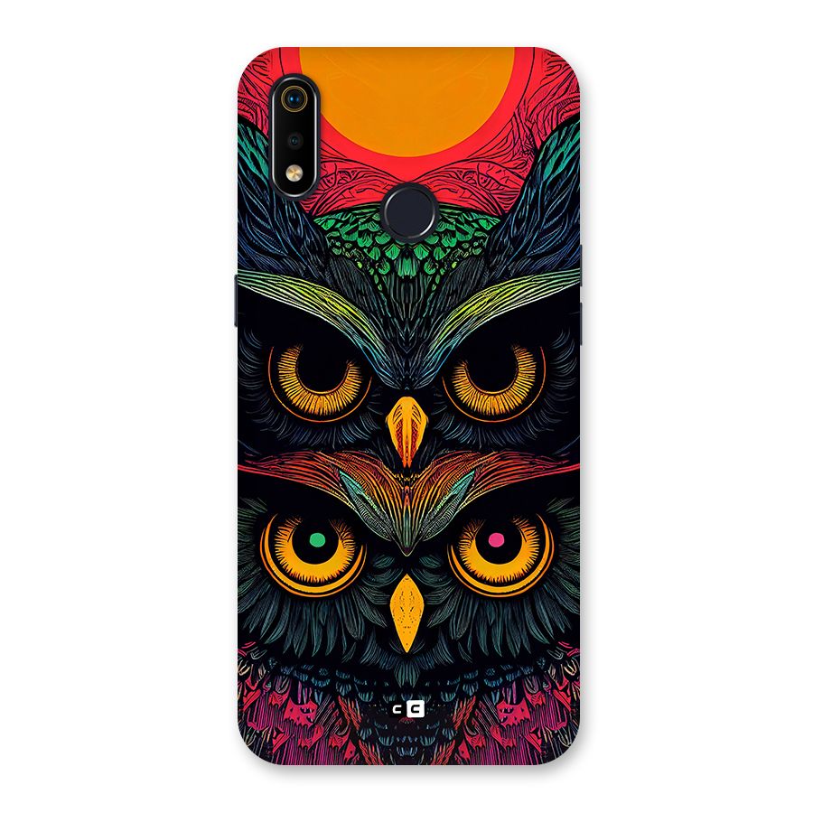 Owl Soul Art Illustration Back Case for Realme 3i