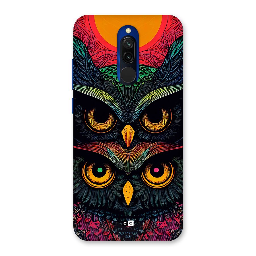 Owl Soul Art Illustration Back Case for Redmi 8