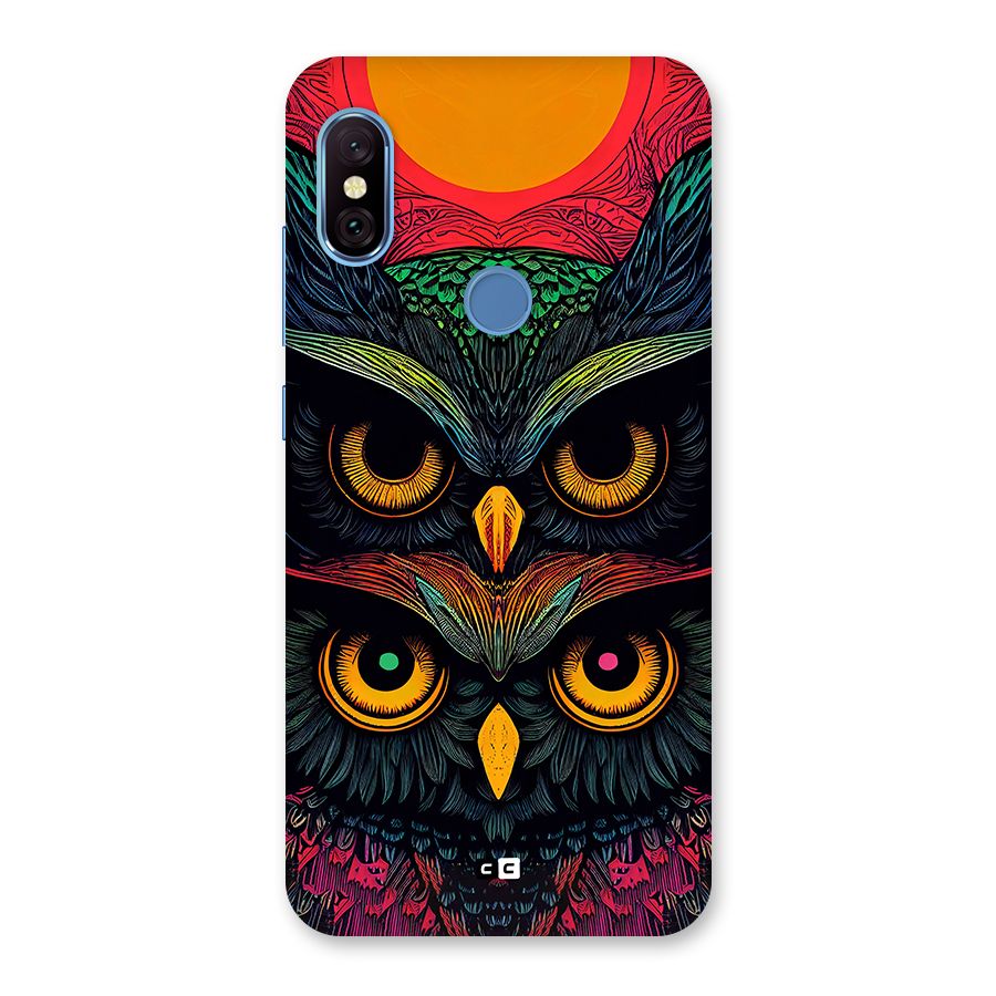 Owl Soul Art Illustration Back Case for Redmi Note 6 Pro