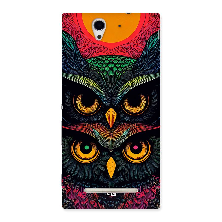 Owl Soul Art Illustration Back Case for Xperia C3