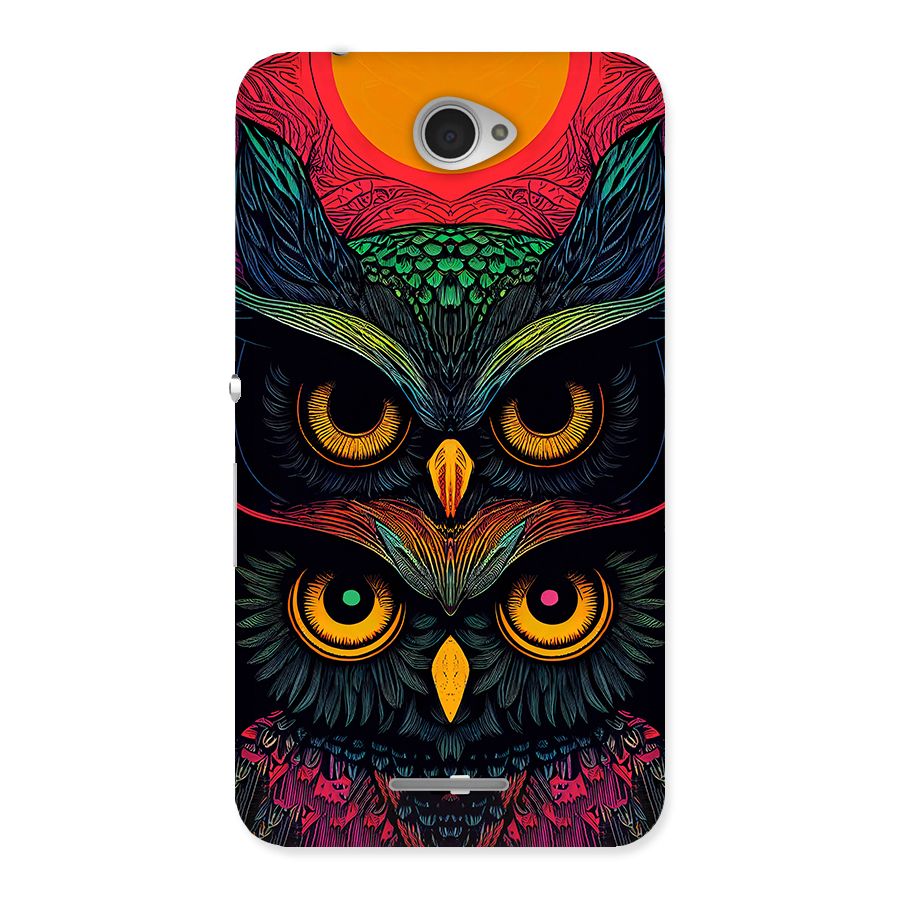 Owl Soul Art Illustration Back Case for Xperia E4