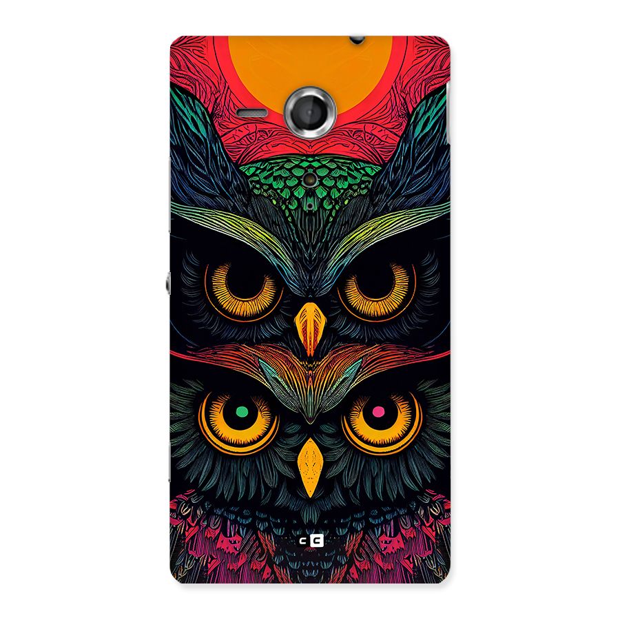 Owl Soul Art Illustration Back Case for Xperia Sp