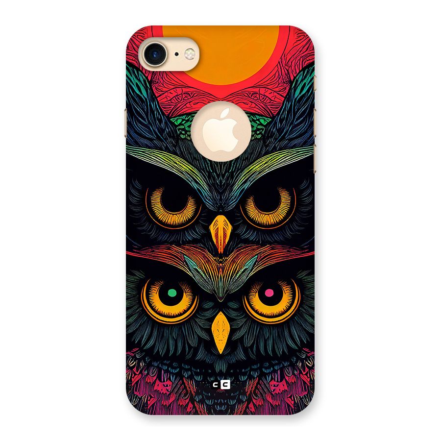 Owl Soul Art Illustration Back Case for iPhone 7 Logo Cut