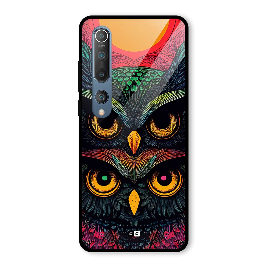 Owl Soul Art Illustration Glass Back Case for Mi 10