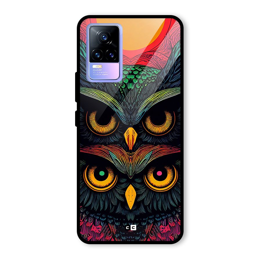 Owl Soul Art Illustration Glass Back Case for Vivo Y73