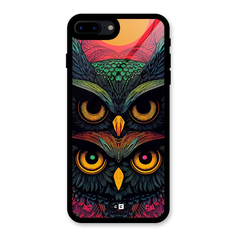 Owl Soul Art Illustration Glass Back Case for iPhone 7 Plus