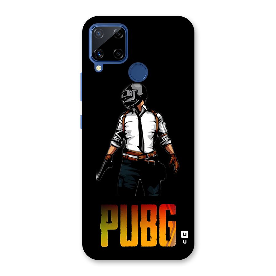 PUBG Game Art Glass Back Case for Realme Narzo 30A